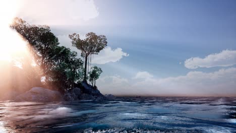 Rocky-Island-with-Trees-as-Ocean